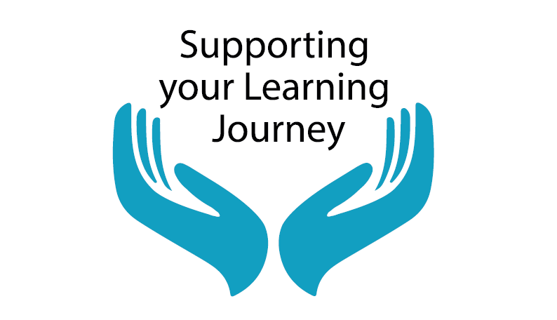 CEC logo, supporting your learning journey words inside two hands