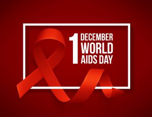 Red ribbon to acknowledge World Aids Day