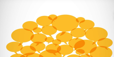 speech bubble made of other speech bubbles