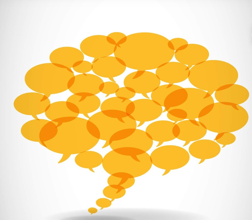 speech bubble made of other speech bubbles